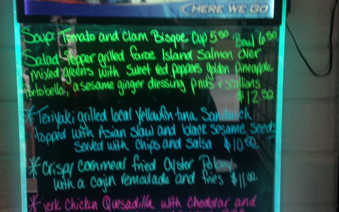 Lunch Specials 3-18-17