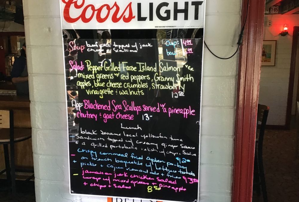 Lunch Specials 1/8/2020