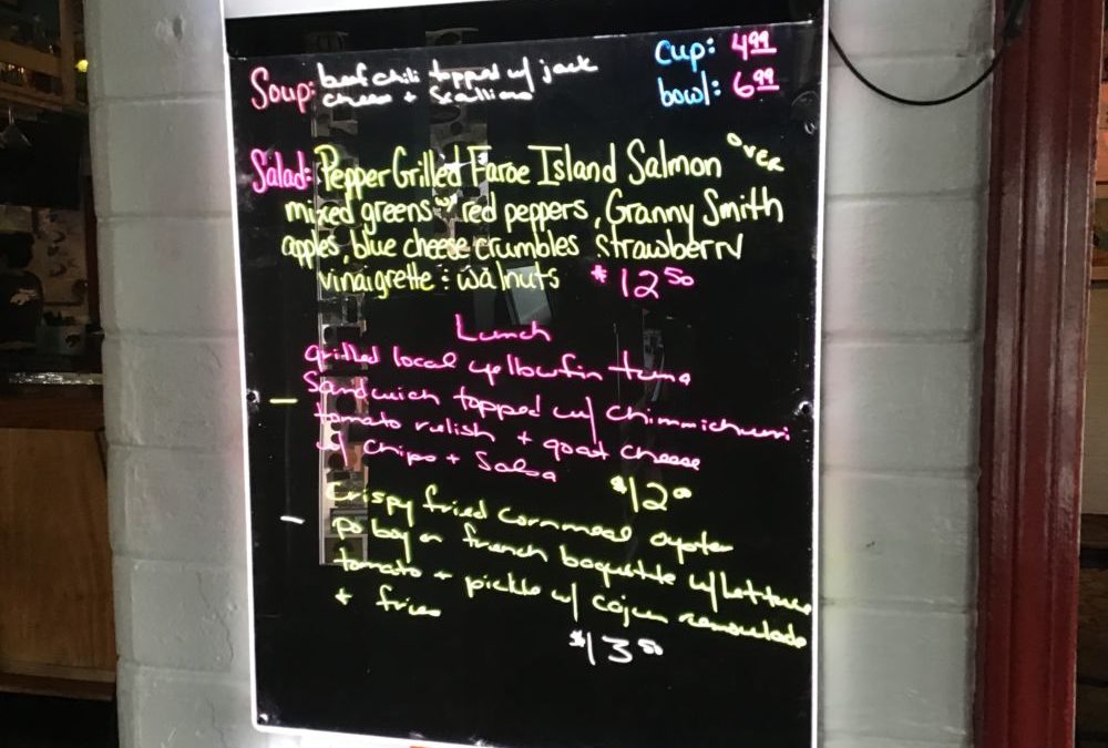 Lunch Specials 1/12/2020