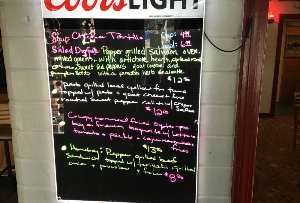 Lunch Specials 2/5/2020