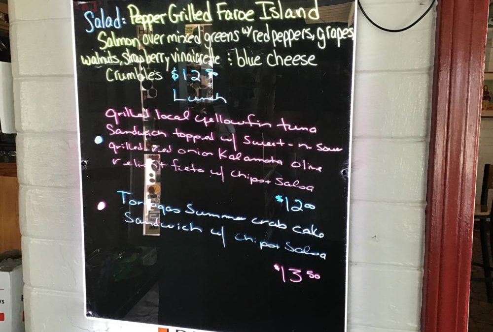 Lunch Specials 6/6/2020