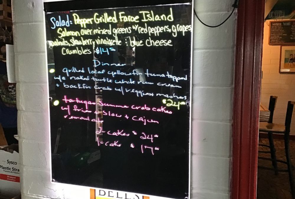 Dinner Specials 6/6/2020