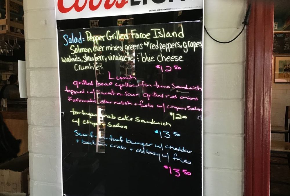 Lunch Specials 6/6/2020