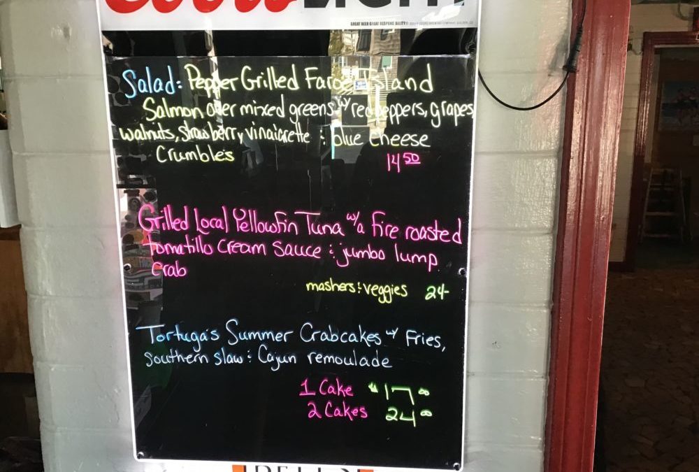 Dinner Specials 6/9/220