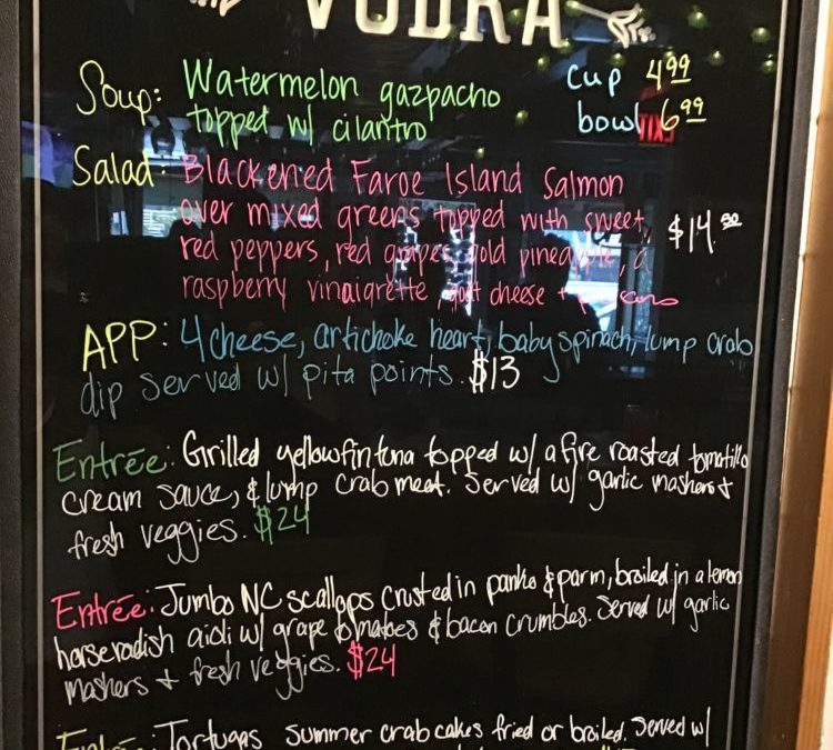 Wednesday Night July 8 Specials