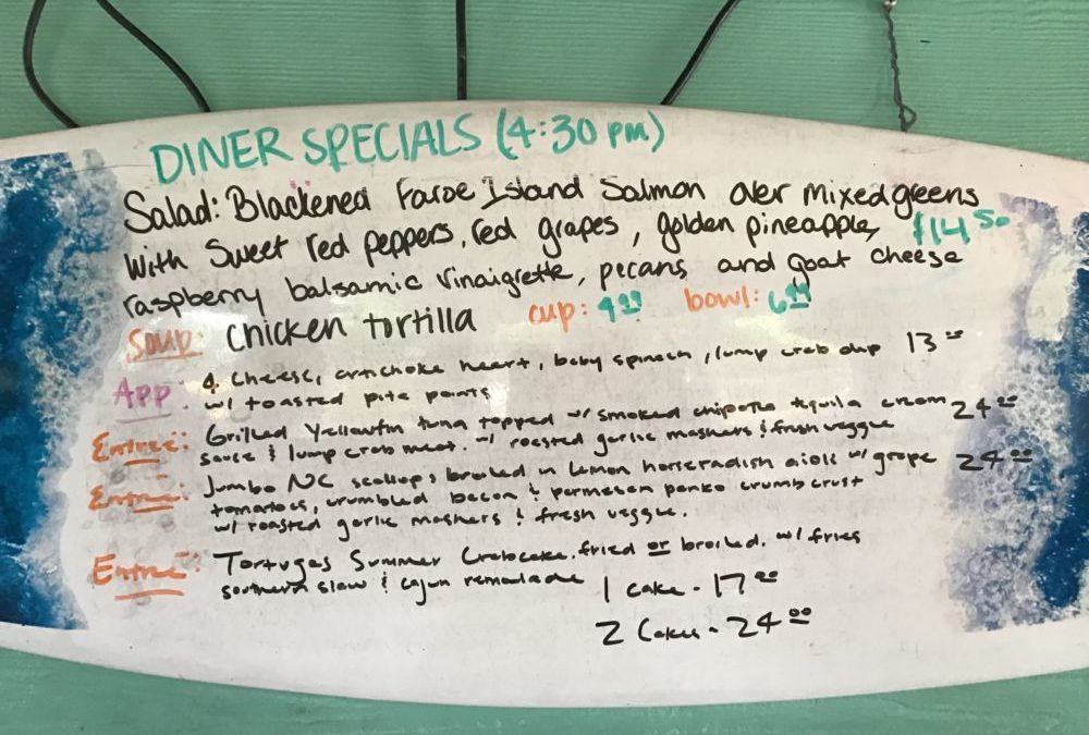 Dinner Specials 7/3/2020