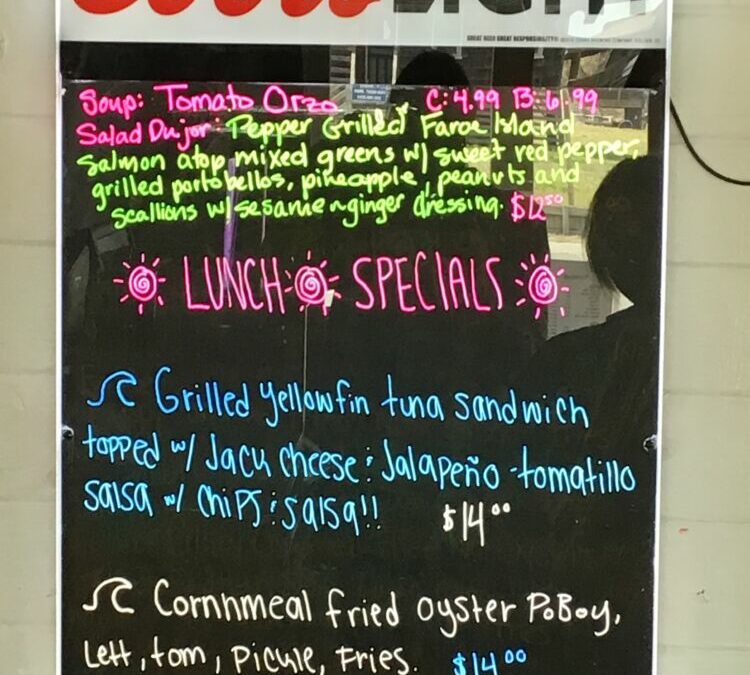 Friday Lunch Specials