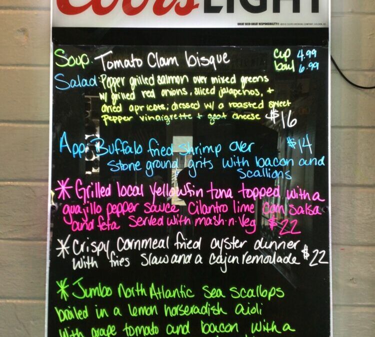 6/8 Dinner Specials