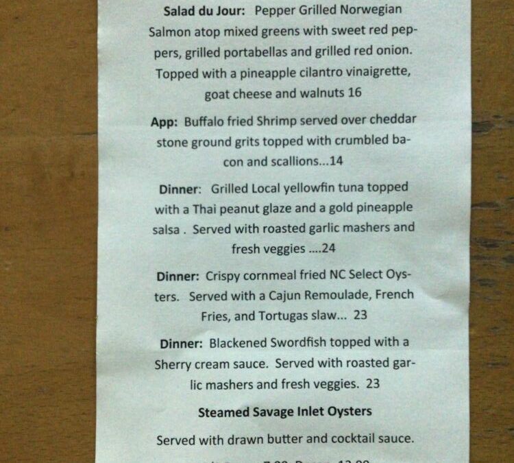 3/5 Dinner Specials