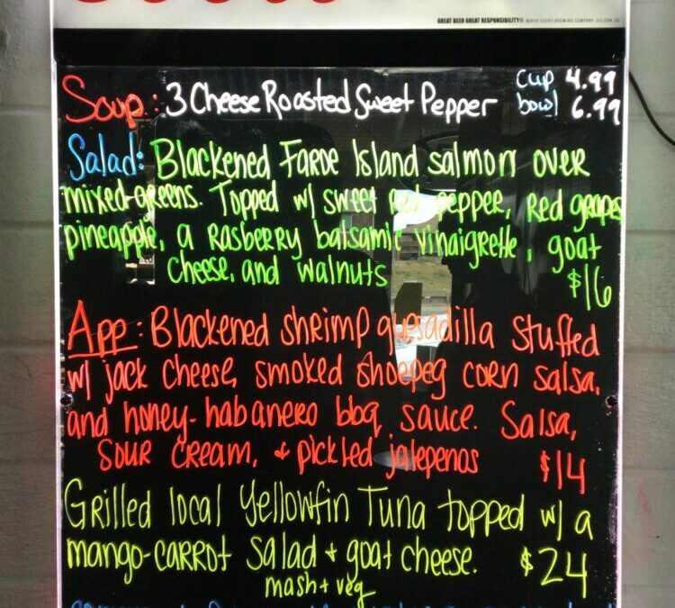 4/8 Dinner Specials